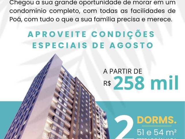 #AP1409 - Apartamento para Venda em Poá - SP - 1